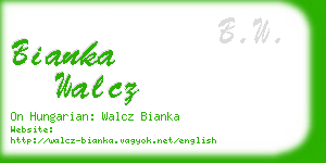 bianka walcz business card